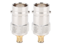 Aetheria 2pcs Adaptador Coaxial Rf Fêmea Bmc para Macho Mcx Conector Conversor