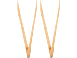Conjunto De 2 Pinças Bambu 30 Cm Antiderrapantes Para Grelhar