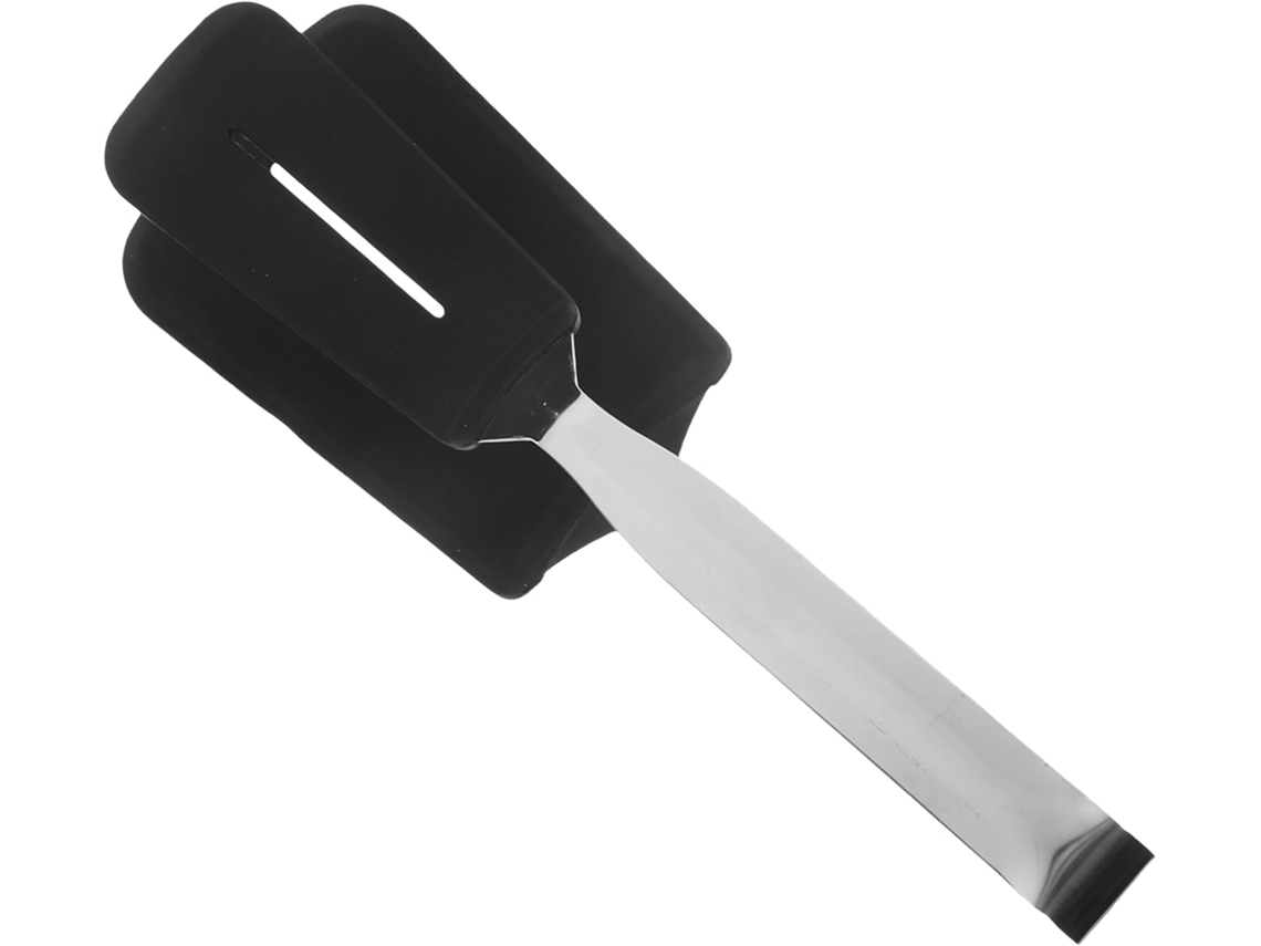 Pinça Para Churrasco Em Aço Inoxidável, Espátula Multiuso Para Cozinhar, Utensílio De Cozinha Com Ponta Silicone