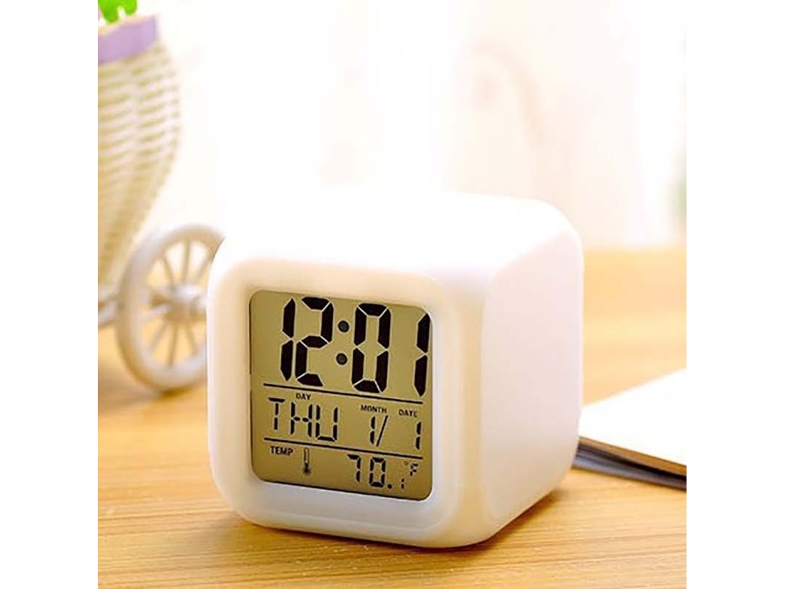 Laxiscreed Despertador Com Tela Digital Lcd E Iluminação Led Personalizável