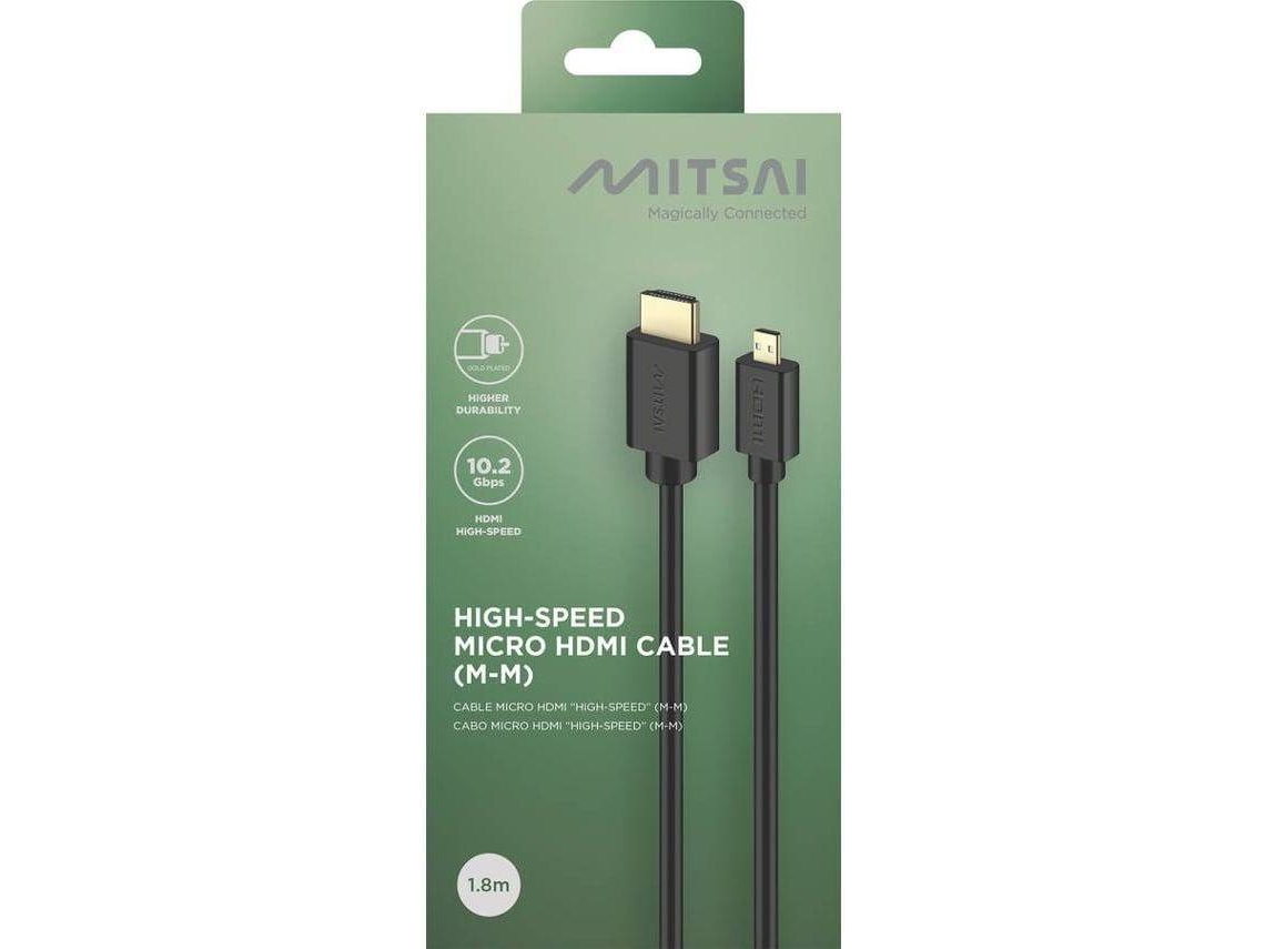Cabo MITSAI HDMI - Micro HDMI (Outlet Grade A - 1.8 m)