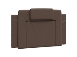 Headboard Cushion, Headboard Cushions Vidaxl Marrom Couro Artificial (90 Cm)