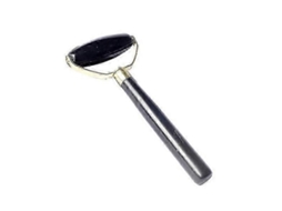 Mini Massageador Facial de Rolo Natural para Rosto e Pescoço. GOKOCO