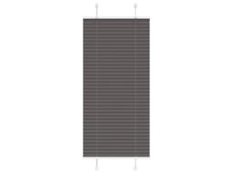 Vidaxl Preto Plissada Cega 65x150 Cm Largura Tecido 64,4 Cm Poliéster