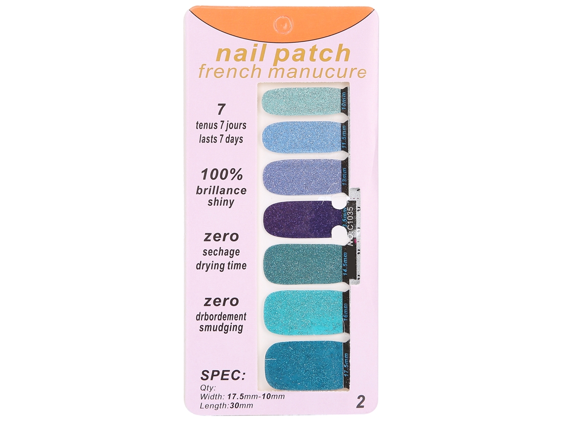 14pcs Adesivos De Unhas Com Efeito Gradiente Autoadesivos Strips De Esmalte Para Decoração De Unhas Diy