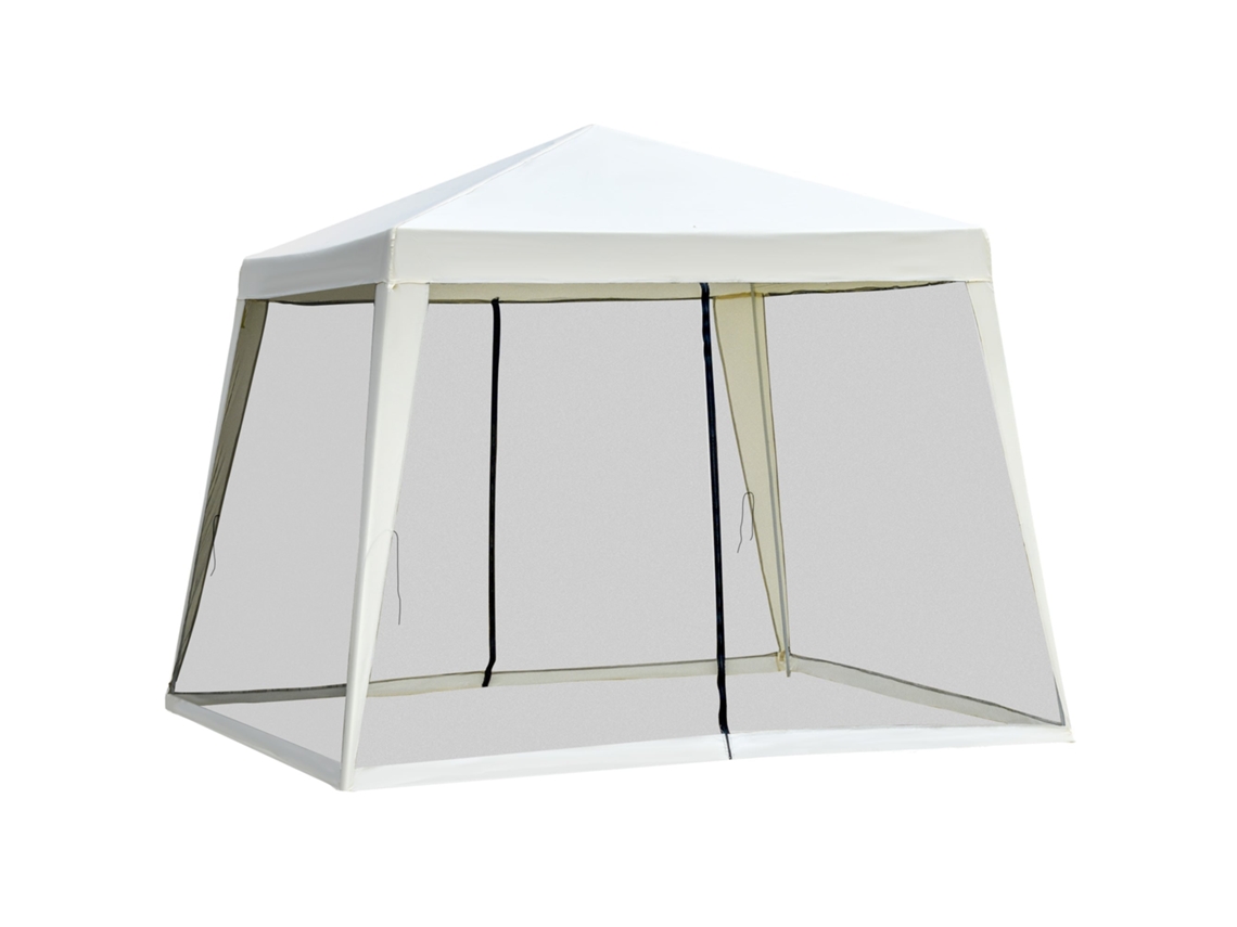 Gazebo Colonial 3x3x2,45m ESSÊNCIACASA (com 4 Mosquiteiros)