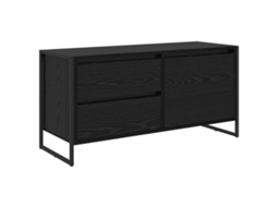 Gabinete para Tv com Gaveta Carvalho Preto 100x36x49,5 cm MAISON EXCLUSIVE