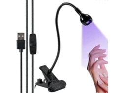 Uv Nail Polish Curing Lamps, Gel Gooseneck Lamp 3w 5v Light With Clip Professional D Ryer For Curi GOKOCO