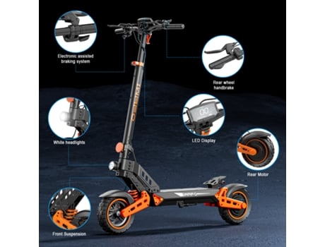 Is2 Max Laranja Dobrável Scooter Elétrico 1200w Motor 52v 20ah Bateria Led Exibição De Tela Freio De Disco Duplo 10 Polegadas Pneu De Vácuo Iwafo