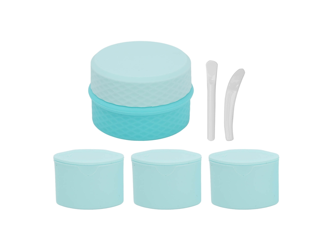 Set De Recipientes De Silicone Para Maquiagem E Cremes Portáteis