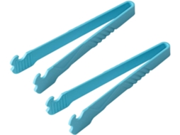 Pinça Para Alimentos Popetpop, Conjunto De 2 Peças, Prática, Em Nylon Azul, Escorredora De Óleo E Fácil Limpar, Pinça