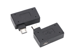 Adaptador (micro Usb De 90° Para Usb Otg Com Alimentação Elétrica)