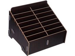Organizador De Celular De Madeira, Suporte Para Guardar Celulares, Organizador Para Sala De Aula Gokoco