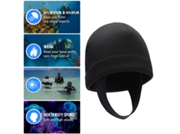 Capuz Neoprene 2mm Uv Protetor para Mergulho Surf Natação
