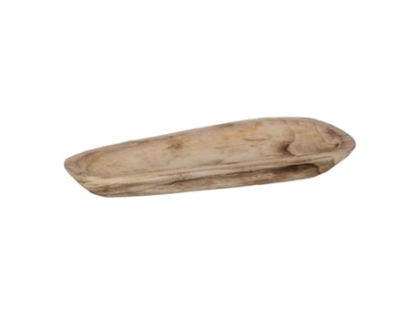 Centro de Mesa Bege Madeira 48 X 21 X 4 Cm