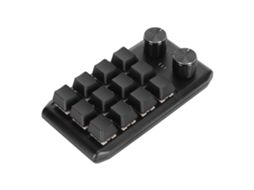 Mini Teclado Mecánico Personalizado Con 12 Teclas Y 2 Botones Giratorios Programables, Tecla Roja, para Juegos Y Multimedia.