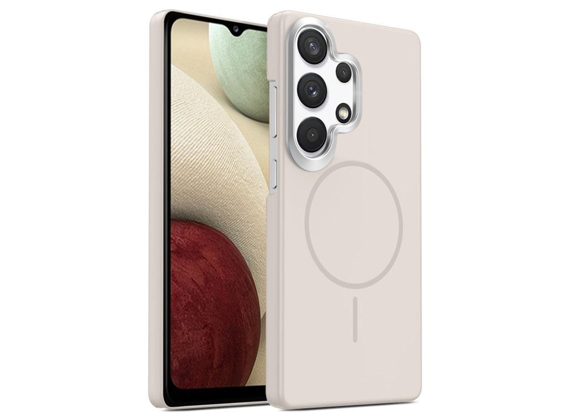 Capa Para Samsung Galaxy A13 4g Fina Circular Magsafe À Prova De Choque Dourada Em Policarbonato Summit Stone