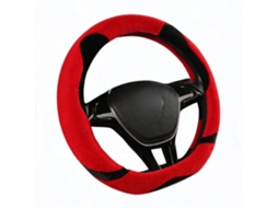 Capa Universal para Volante de Carro HENTEN HOME para Volantes Tipo D com Diâmetro de 38 Cmquente e Respirável (vermelho)