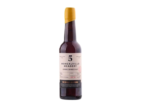 Licor de ervas MONCALVILLO MEADERY Hidromiel 5 de Nueces Miel Meia Garrafa (0.37 L - 1 Unidade)