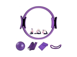 Conjunto De 5 Aneis Pilates, 14 Mágicos De Yoga E Fitness, Equipamentos De Pilates Com Alça Dupla Para Exercícios Em Casa - Perfeito-aquaforge