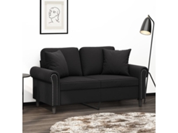 Vidaxl Almofadas Decorativas 2 Pcs 40x40 Cm Veludo Preto
