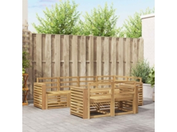 Vidaxl Conjunto De Sofás Para Exterior 7 Unid. Branco