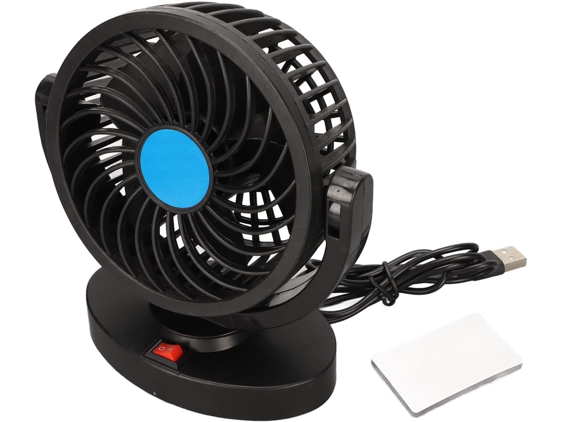 Ventilador Usb Para Carro, Potente, Silencioso, 5v, Com Rotação De 360°, Econômico E Portátil