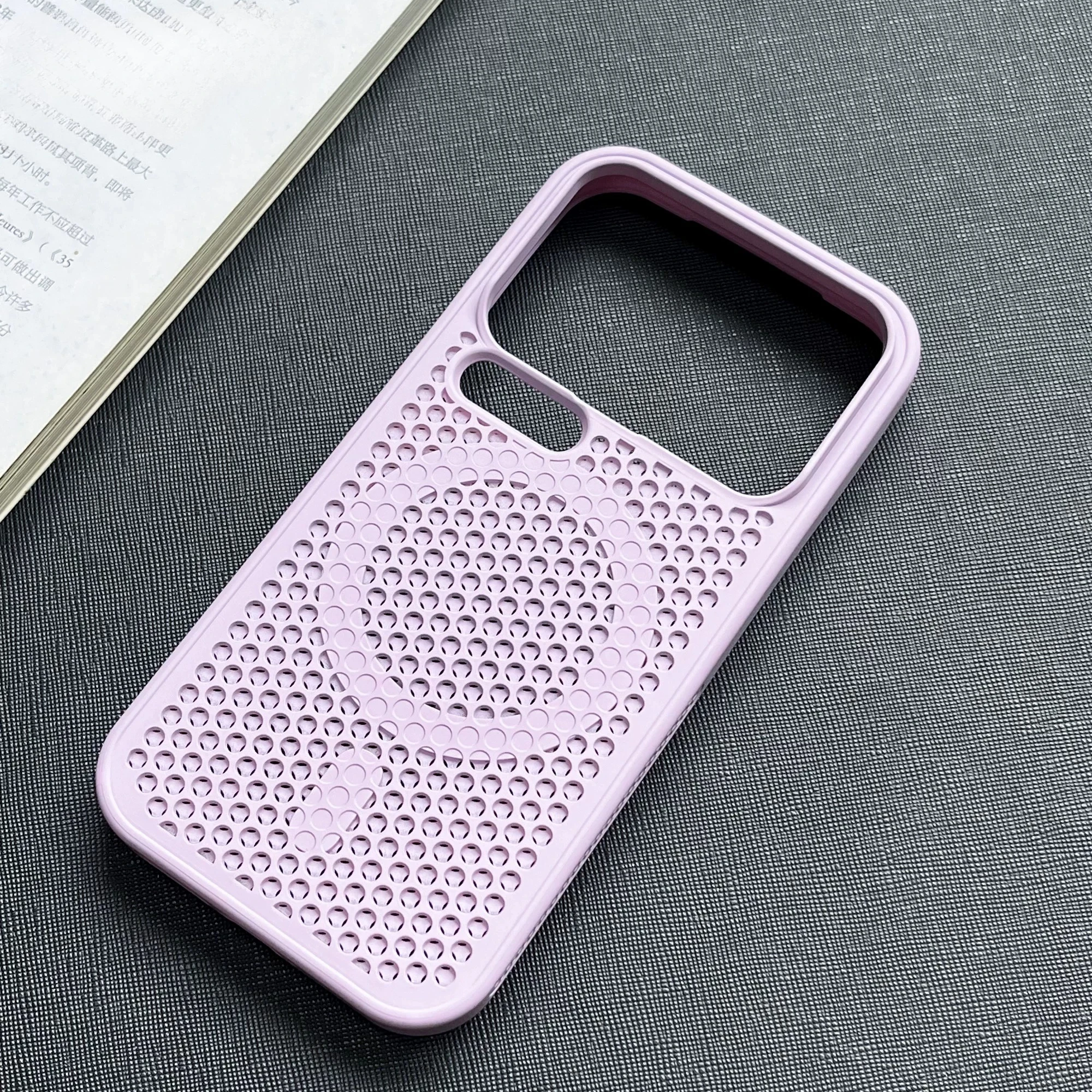 Capa Protetora (roxa Clara) Para Dissipação De Calor Para Redmi K90 Pro Max, De Silicone, Resistente A Impactos.
