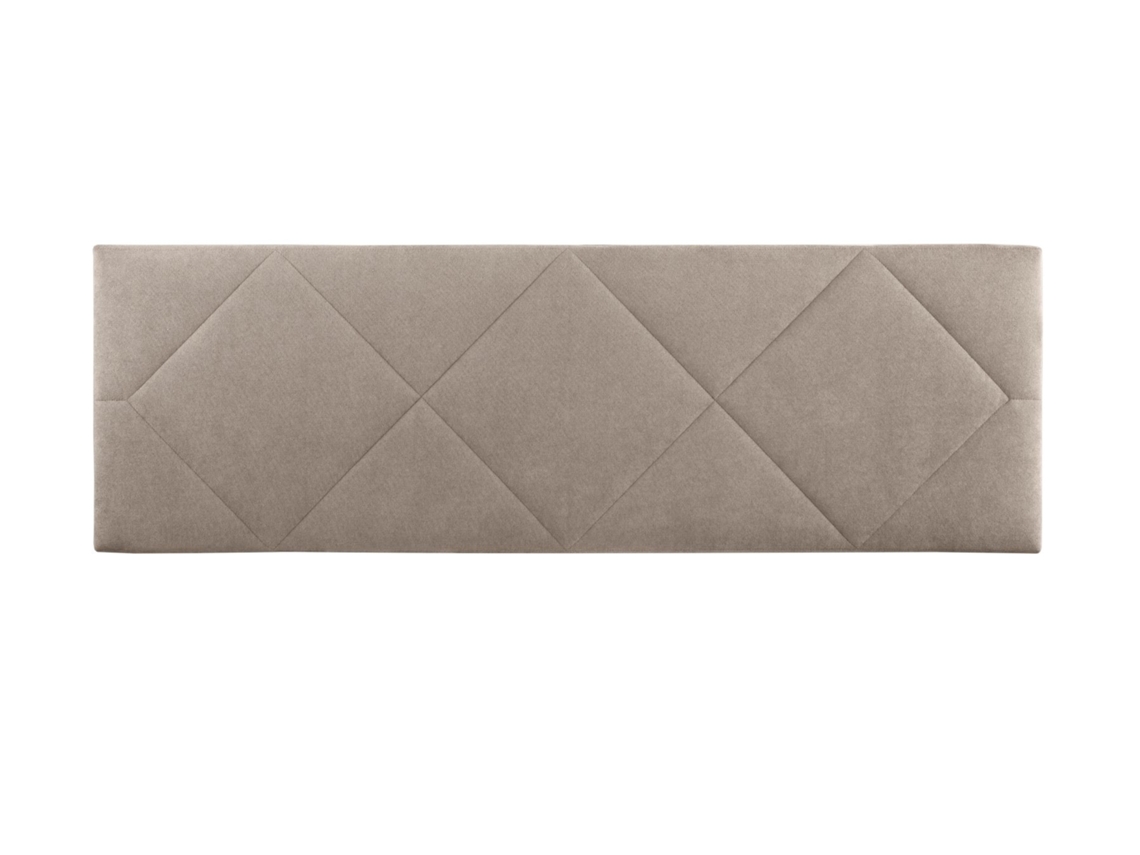 Cabeceira estofada SPYGA para Cama 140 AquaClean Microfibra Bege ( 145 x 50 x 7 cm)