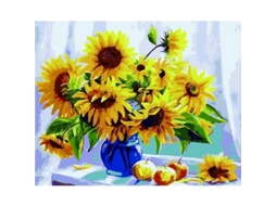 Kit de pintura por números para adultos Alto Crafto - Tela de paisagem impressionista 50x40cm - Pincéis e tintas acrílicas incluídos