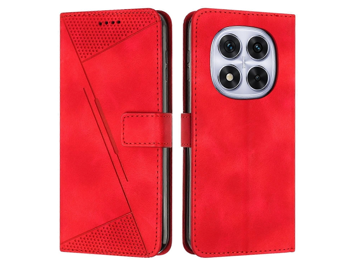 Capa De Celular Dream Triangle Em Couro Com Cordão Longo Para Redmi Note 14 Pro 5g Global