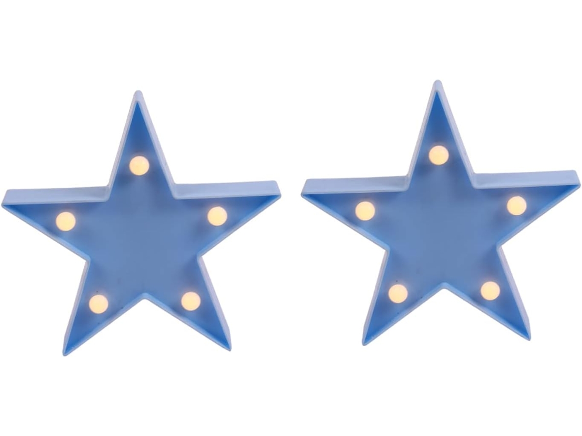 Conjunto De 2 Luminárias Led Em Formato Estrela Da Homsfou, Abajur