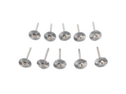 10 Peças De Escova De Aço Inoxidável Mini Roda De Polimento 22mm Para Ferramenta Rotatória De Misturador