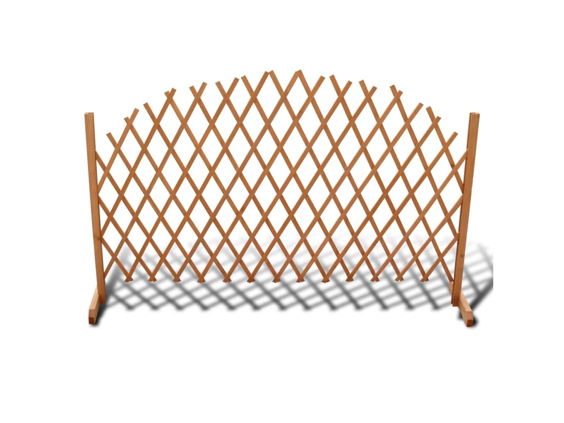 Cerca Vidaxl Marrom Madeira (180x100cm)