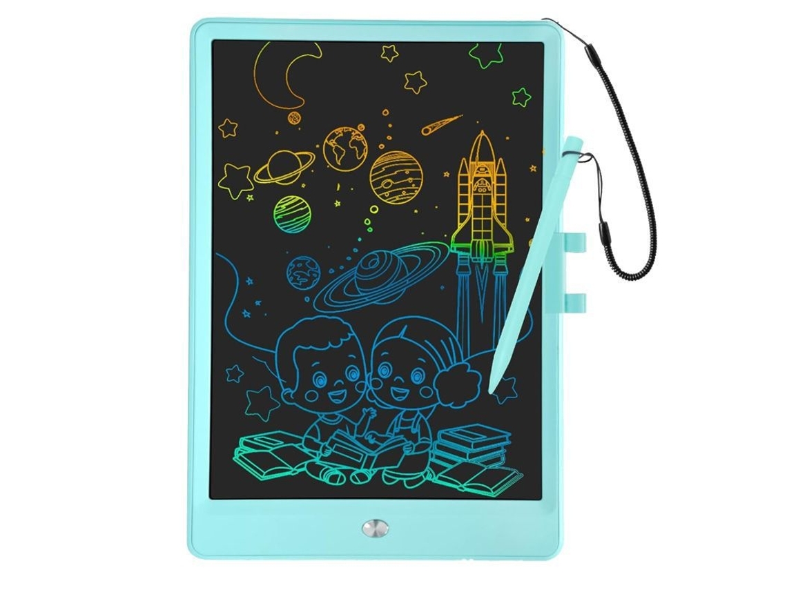 Tablet De Escrita Lcd, 10 Polegadas, Lcd, Azul, Para Desenho, Notas E Aprendizagem Infantil Tressino