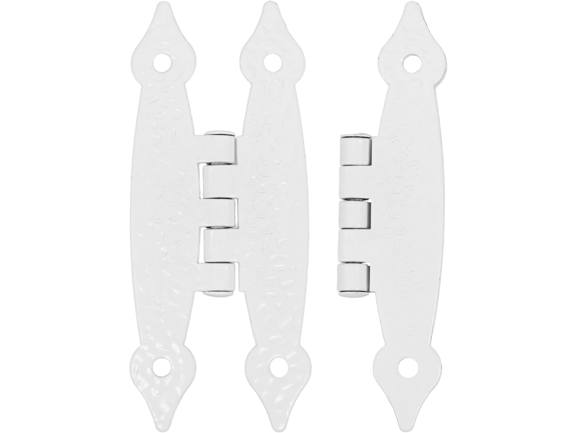Dobradiça De Armário Borboleta Antiga 3, 5 Polegadas, 2 Peças, Ferro Branco