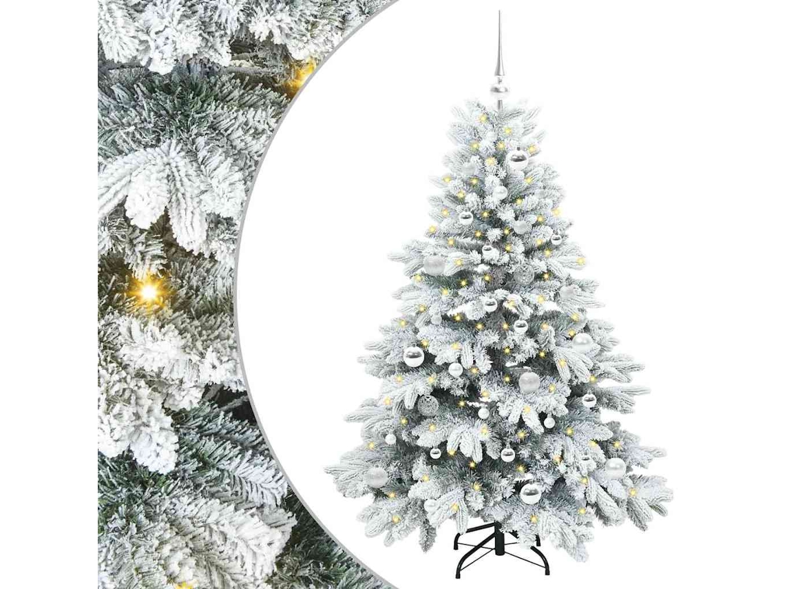 Conjunto 1 Decoração De Natal Vidaxl Branco Plástico (150 Cm)