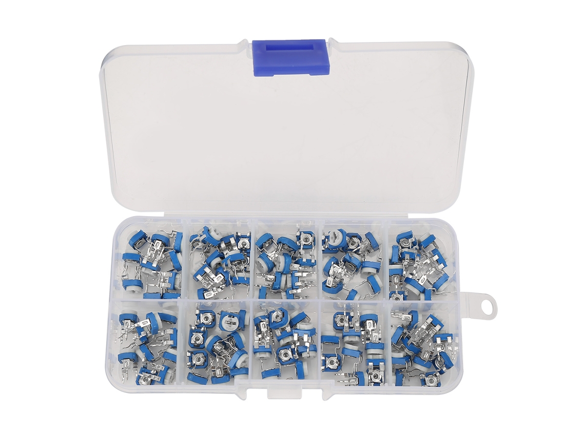 Laxiscreed Resistor Variável Azul E Branco, Várias Opções De Resistência, Qualidade Comprovada