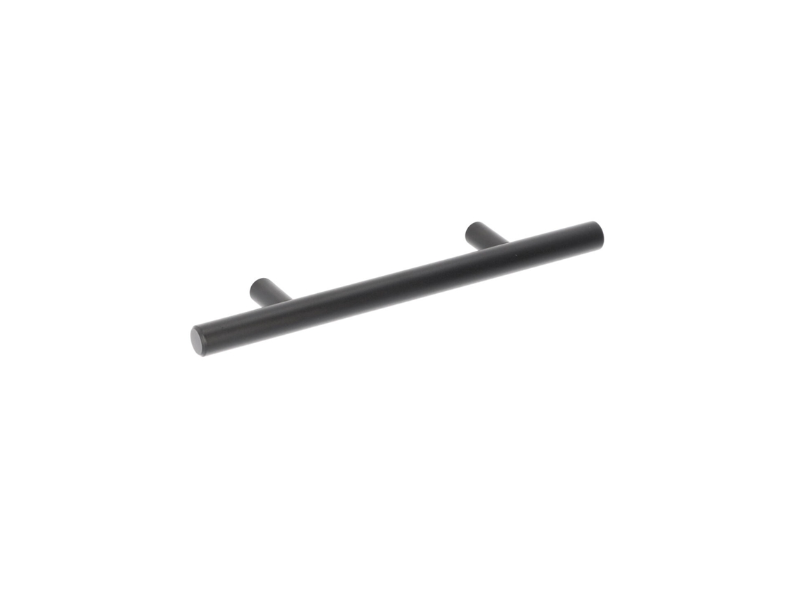 Puxador para Mobiliário em Aço Inoxidável Distância Central de 96 Mm Acabamento em Verniz Preto Mate Conjunto de 25 HARDWAREXCHANGE