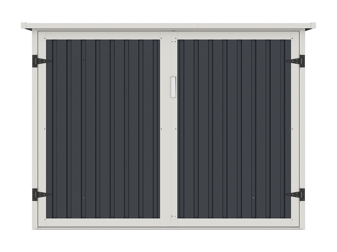 Abrigo de Metal VENTE-UNIQUE.PT (203x198x157 cm - - Cinzento)