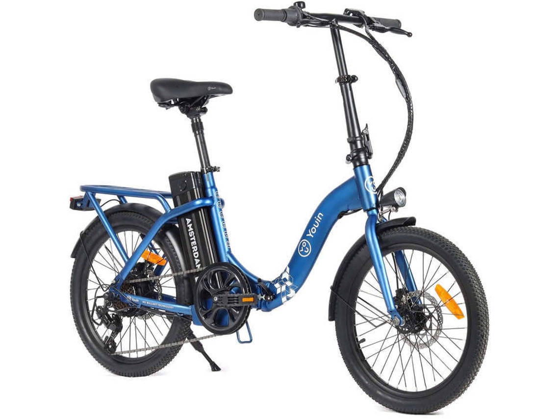Bicicleta Elérica YOUIN  Amsterdam (Autonomia: 45 Km - Azul)