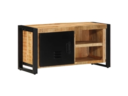 Vidaxl Móvel De Tv 80x30x40 Cm Madeira Mangueira Áspera Maciça