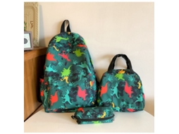 Mochila Infantil Leve Três Peças, Grande Capacidade, Com Lancheira E Estojo Estilo 5