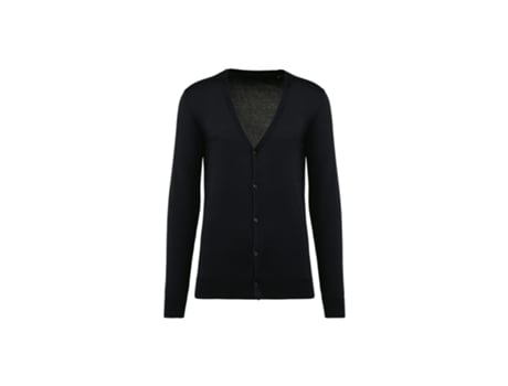 Cardigan para Homem KARIBAN PREMIUM (3XL - Algodão - Preto)