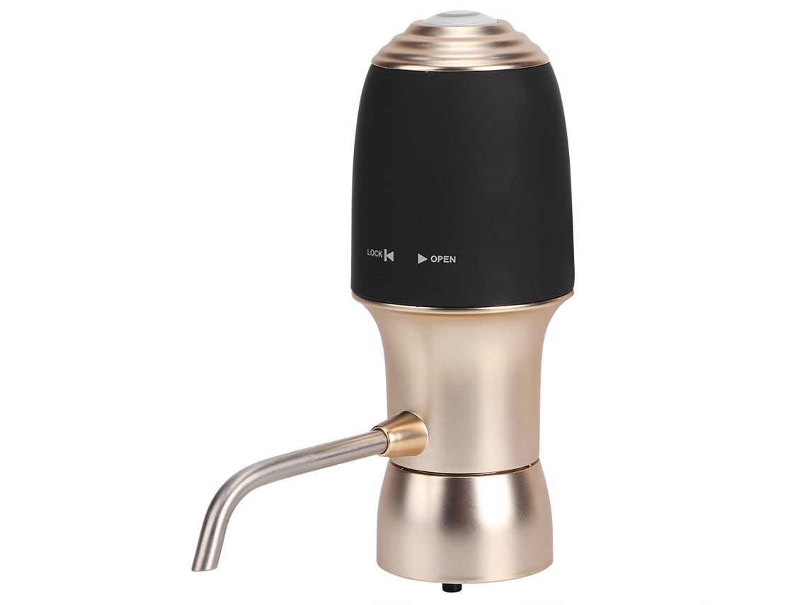 Decantador Inteligente Laxiscreed Para Vinho, Elétrico E Portátil, Com Pressão Elétrica Em Acabamento Dourado Champanhe