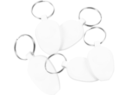 Conjunto De 5 Raspadores De Bilhetes De Plástico Branco, Estrutura Robusta.