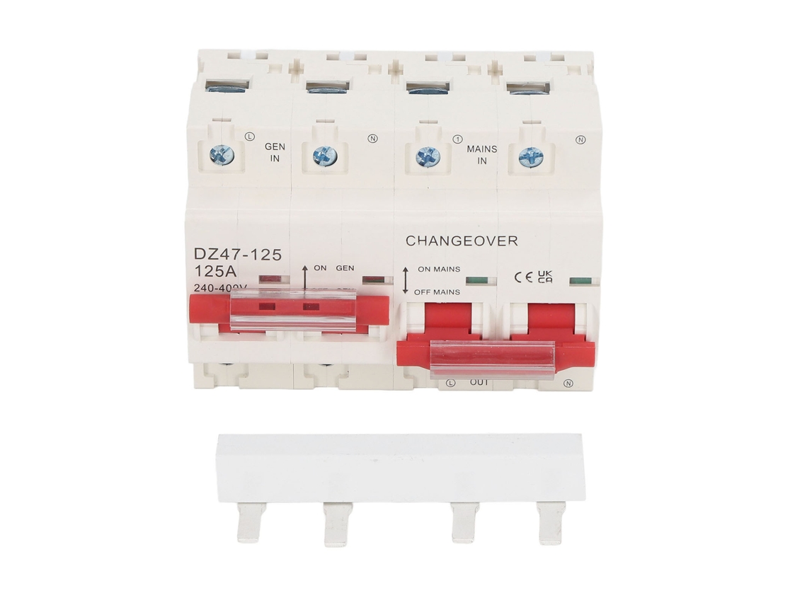 Disjuntor De Interbloqueio De Transferência Dual 125a 2p 10ka Chave De Transferência Ac 240-400v