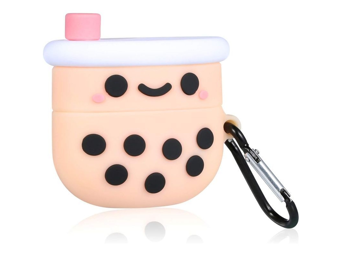 CAPA para Airpod Pro 3 YURU, desenho de chá de leite, smile, 3D, kawaii