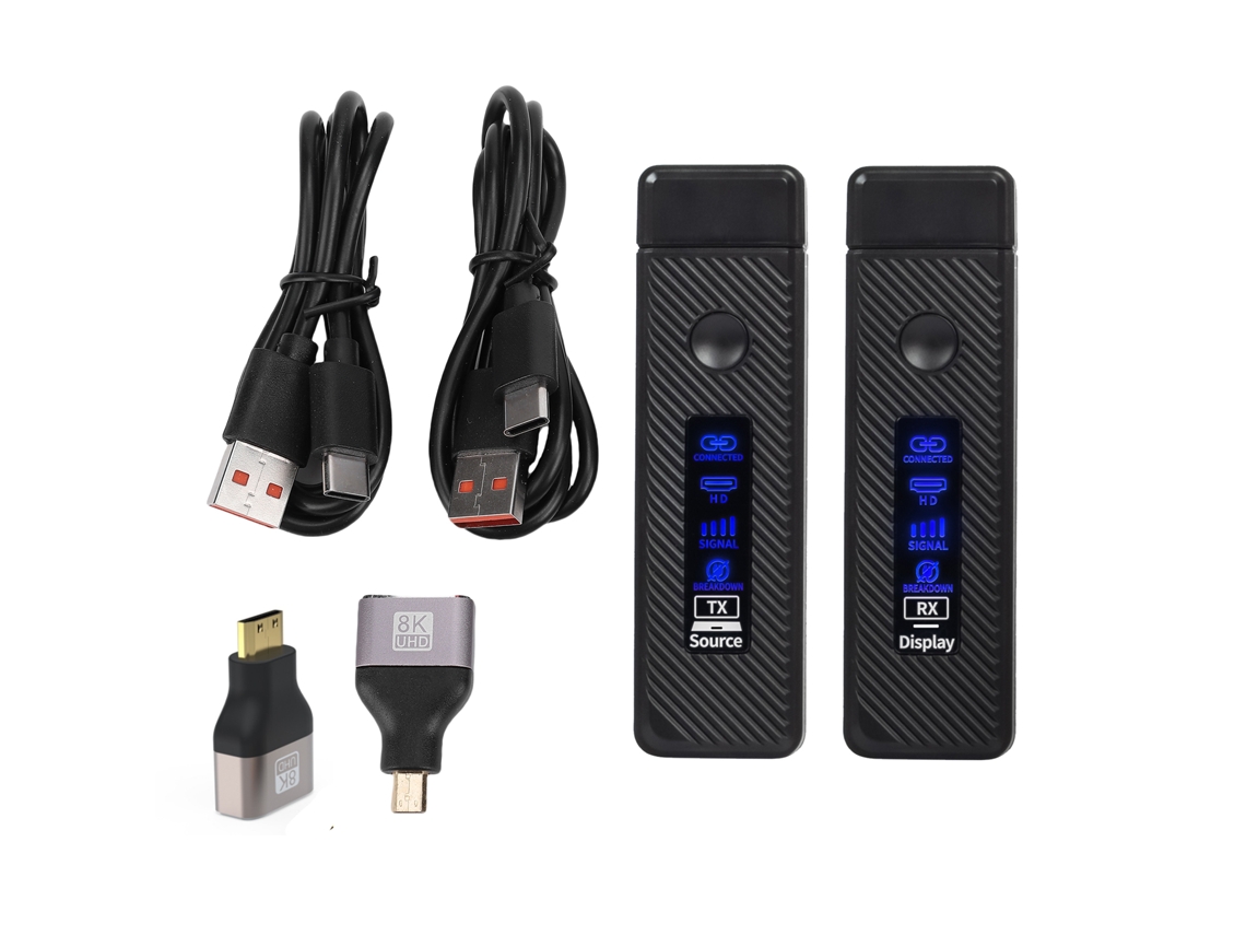 Transmissor e Receptor Hdmi Wireless LAXISCREED 4k 1080p