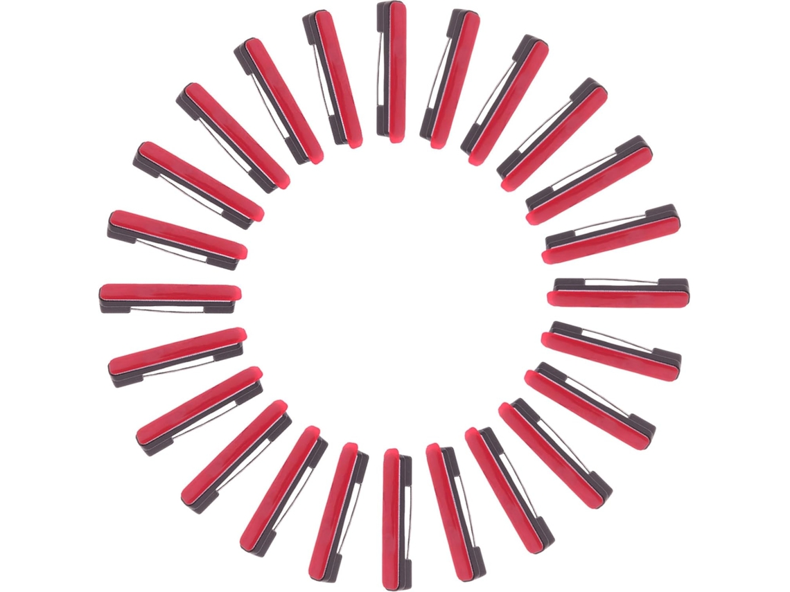 Conjunto de 60 pinos plásticos autoadesivos para identificação de crachás e funcionais, ideais para artesanato e